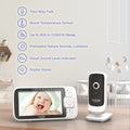 Hubble Nursery View Premium Twin Video Baby Monitor, 5-Inch Split-Screen LCD, Two Cameras