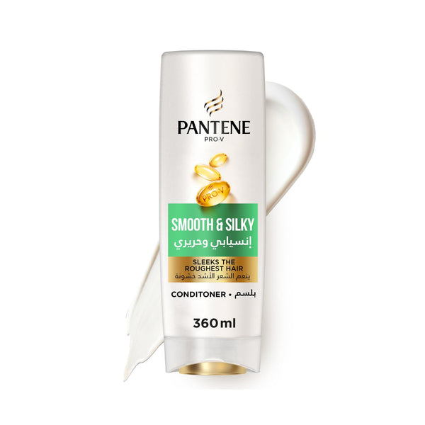 Pantene Pro-V Smooth & Silky Conditioner, Anti-Frizz Formula, Soft Silky Finish