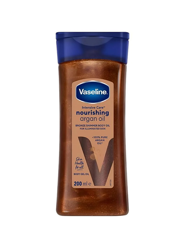 Vaseline Bronze Shimmer Body Oil Argan Oil Radiant Glow 200 ml