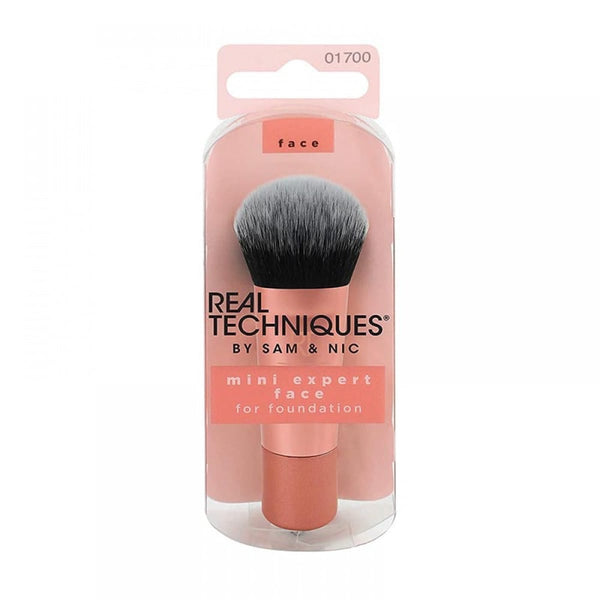 Real Techniques Mini Expert Face Brush Synthetic Bristles Travel Size
