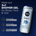 NIVEA MEN Pure Impact Shower Gel Fresh Scrub Particles