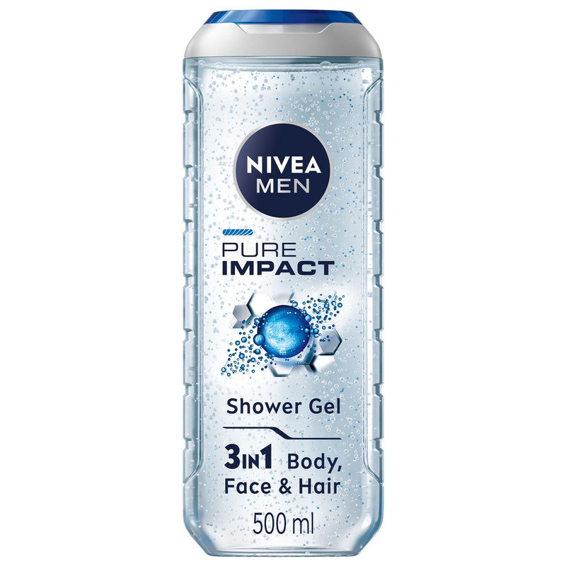 NIVEA MEN Pure Impact Shower Gel Fresh Scrub Particles