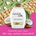 OGX Nourishing Coconut Milk Shampoo Sulfate-Free Moisturizing Formula 385 ml