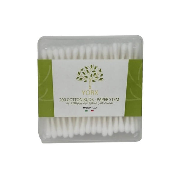 Yorex Cotton Buds Soft Pure Cotton Paper Sticks 200 Pieces