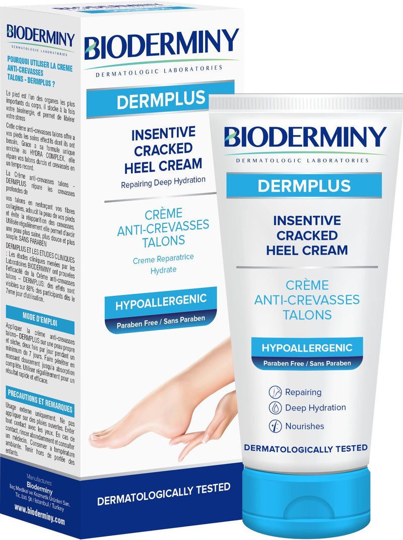 Bioderminy Dermplus Cracked Heel Cream 10% Urea Bisabolol Allantoin 60ml