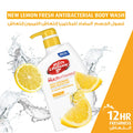 Lifebuoy Lemon Fresh Body Wash with Lemon Extract, 300ml + Puff