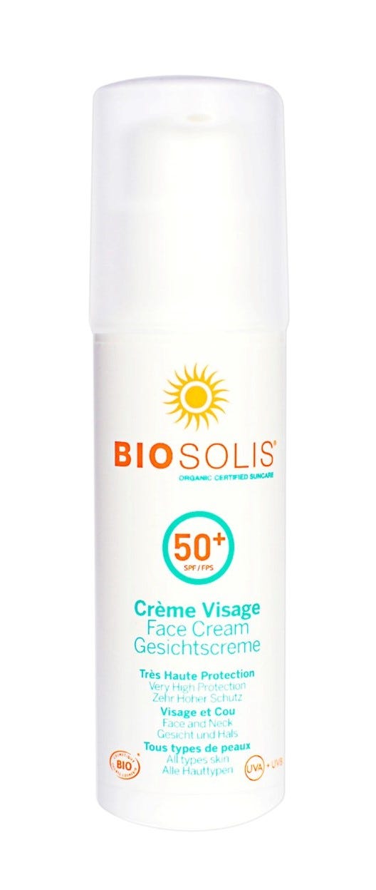 Biosolis Organic Face Cream SPF50+ 50 ml
