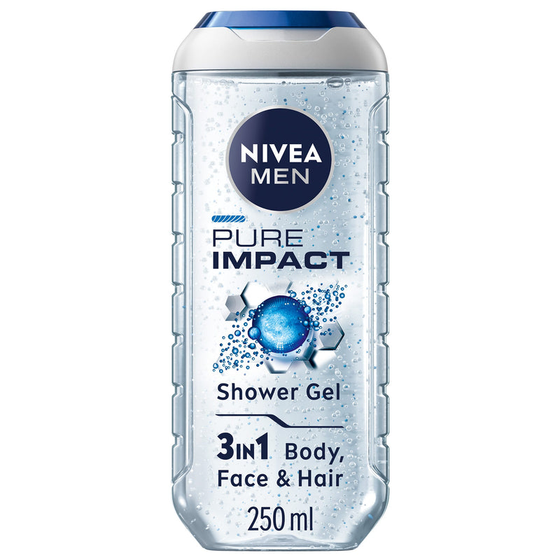 NIVEA Men Pure Impact Shower Gel Fresh Scrub Formula