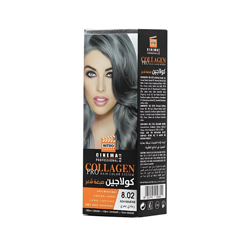 NITRO CANADA Collagen Hair Dye 8.02 Navy Gray 260ml