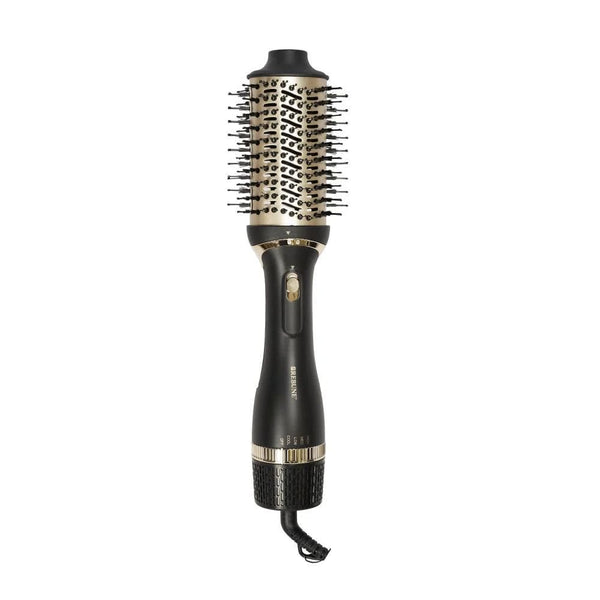 Rebune RE-2131 Professional Hot Air Brush Hair Styler, Ionic Ceramic Tourmaline, 1200W, 2 Brush Attachments