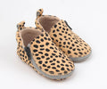 Rose et Chocolat RCZS 09 Zipper Baby Shoes, Rubber Soles, Leopard, Size 24-25