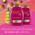 OGX Anti-Breakage + Keratin Oil Shampoo, Argan Oil, 385 ml