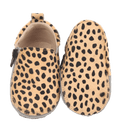 Rose et Chocolat Zipper Baby Shoes Soft Leather Soles Leopard 18-19, 0-6 Months