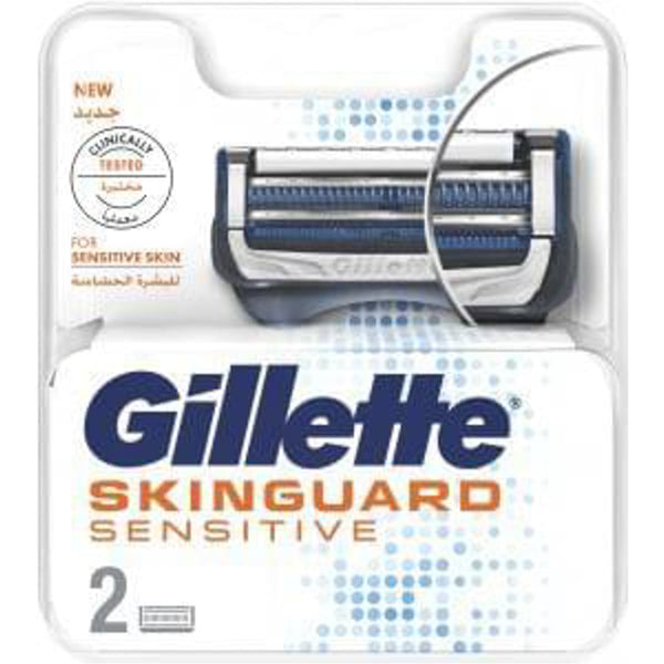 Gillette SkinGuard Sensitive Razor Blade Refills Low Cutting Force 2 Pack