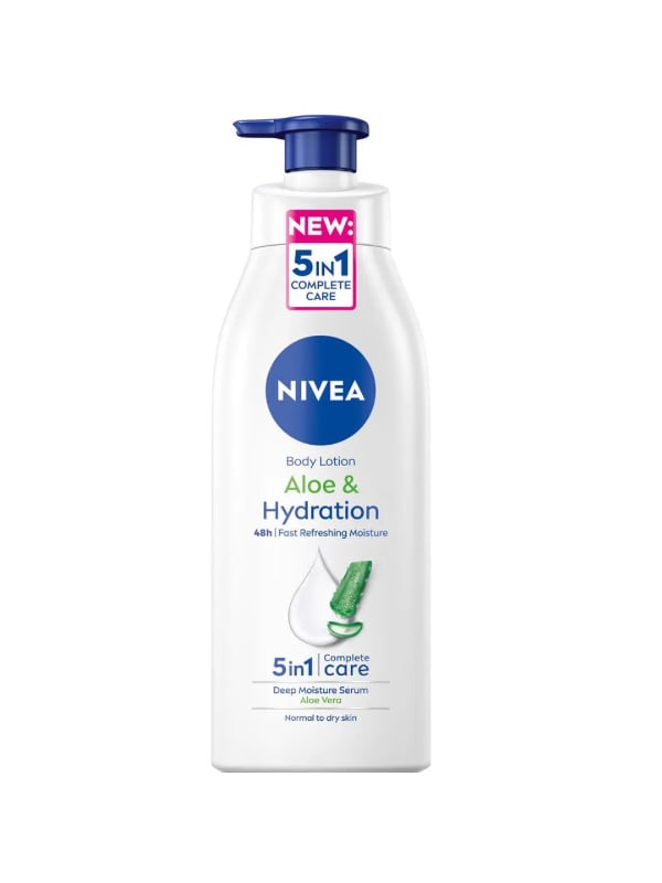 NIVEA Aloe & Hydration Body Lotion Fast-Absorbing Moisturizer 400 ml