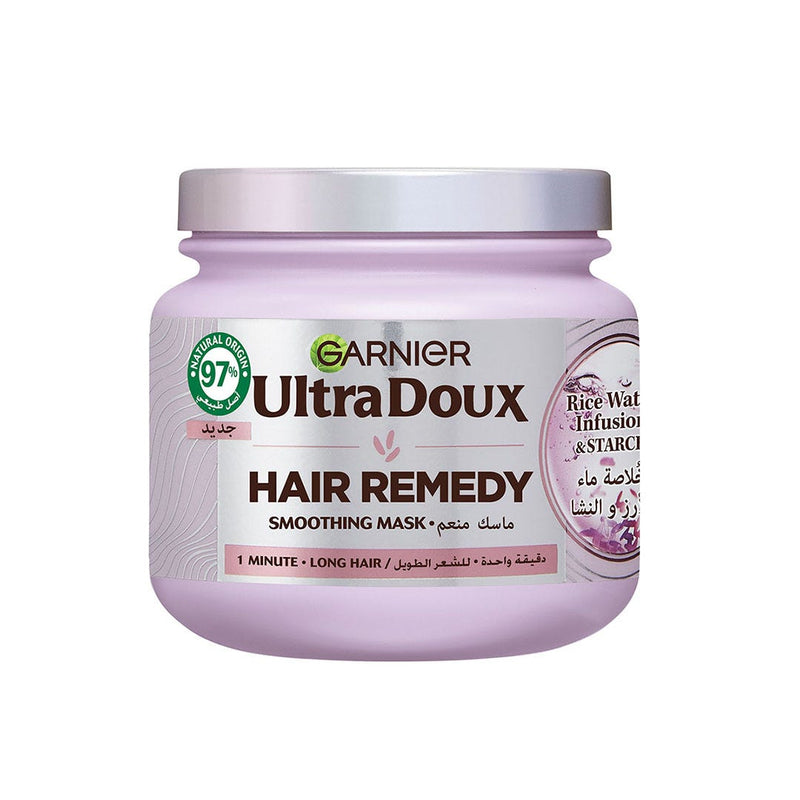 Garnier Ultra Doux Rice Water Hair Remedy Mask Cream Moisturising Treatment 340 ml