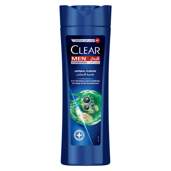 Clear Men 2in1 Shampoo & Conditioner Liquid Herbal Fusion Ginseng and Juniper 400ml