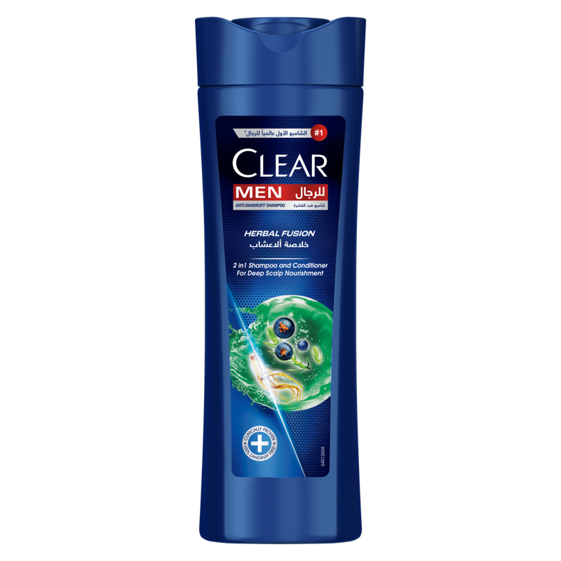 Clear Men 2in1 Shampoo & Conditioner Liquid Herbal Fusion Ginseng and Juniper 400ml