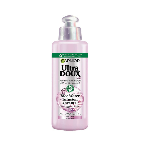 Ultra Doux Rice Water Leave-In Conditioner Cream, Panthenol and Rice Protein