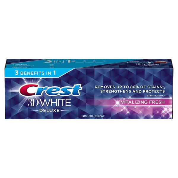 Crest 3D White Deluxe Vitalizing Fresh Toothpaste Fluoride Mint 75 ml