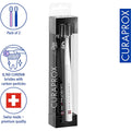 Curaprox Black Is White Toothbrush Duo Pack, Ultrasoft Curen Filaments, Black and White