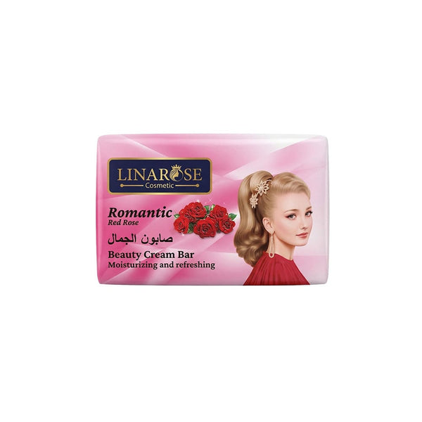 Lina Rose Beauty Soap Bar Gentle Cleansing Red Rose Fragrance 70 g