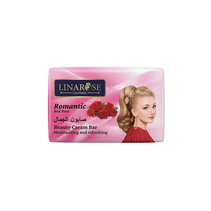 Lina Rose Beauty Soap Bar Gentle Cleansing Red Rose Fragrance 70 g