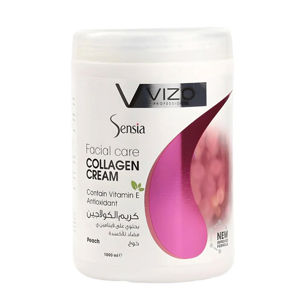 Vizo Sensia Facial Care Collagen Cream Peach Vitamin E 1000 ml