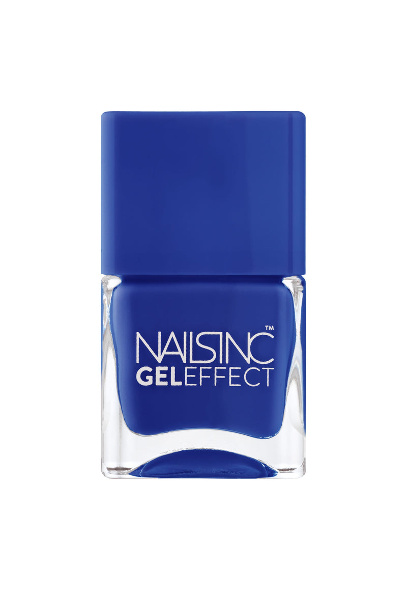 Nails Inc Gel Effect Nail Polish High-Shine Cobalt Blue Baker Street