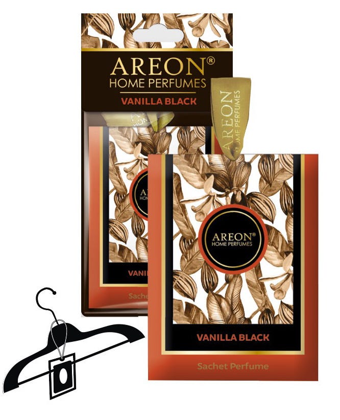 Areon Sachet Perfume Premium Vanilla Black