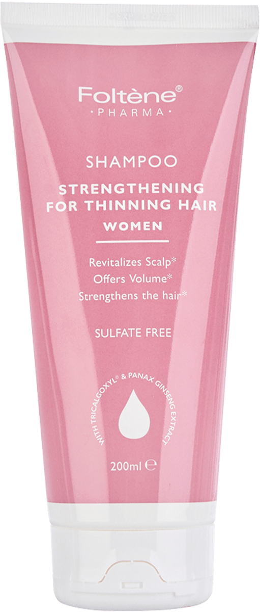 Foltene Pharma Strengthening Shampoo Liquid Formula Tricalgoxyl Panax Ginseng 200 ml