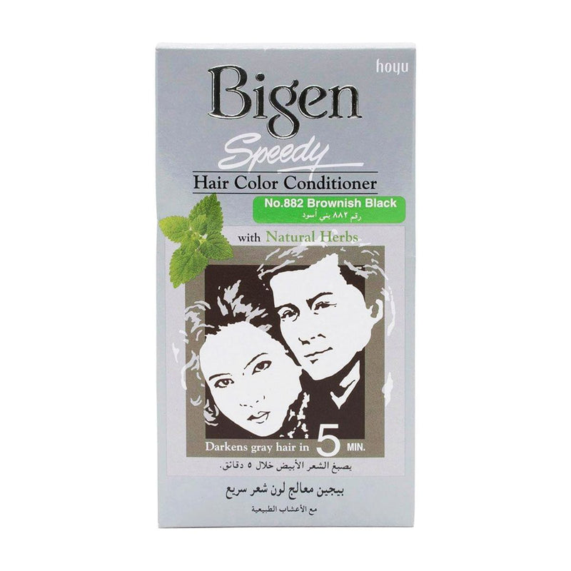 BIGEN Speedy Hair Dye Brownish Black Shade 882