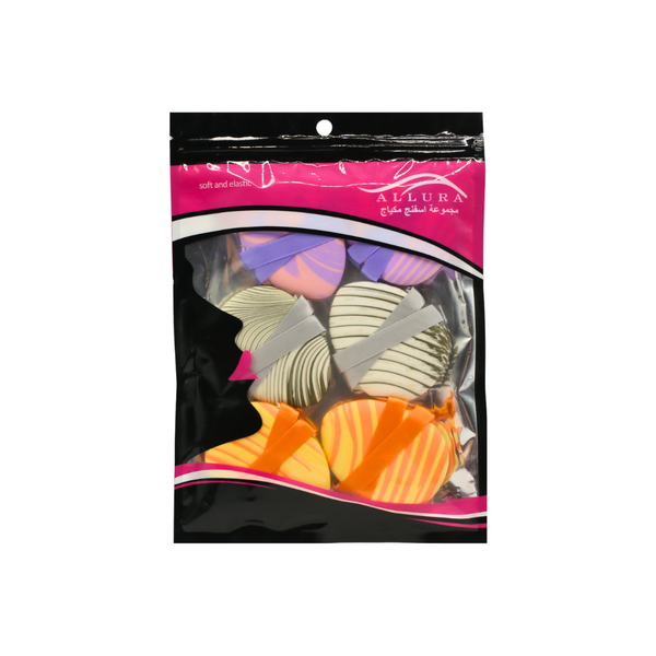 Alora Makeup Sponge Set Soft Washable Reusable Sponges, 5 Pieces