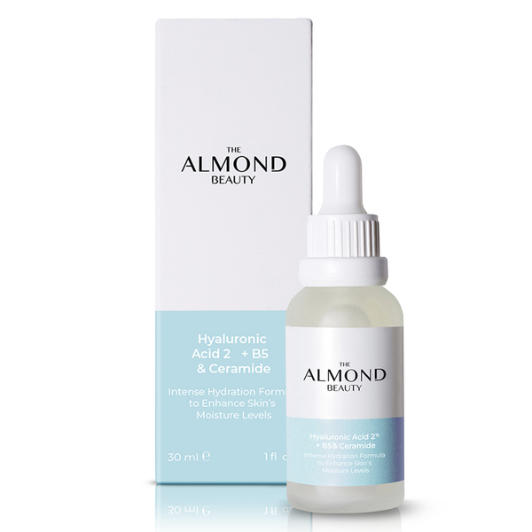 Almond Beauty Hydration Serum Hyaluronic Acid Vitamin B5 Ceramides 30 ml