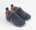 Rose et Chocolat RCZS 02 Zipper Baby Shoes Rubber Soles Navy Size 22-23, 12-18 Months