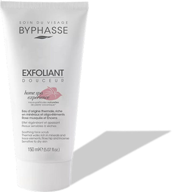 Byphasse Soothing Face Scrub Exfoliating Scrub for Sensitive to Dry Skin 150ml
