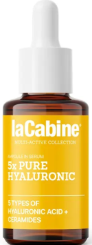 La Cabine Multiactive Pure Hyaluronic Serum, Fast-Absorbing, 5 Hyaluronic Acids, Ceramides, 30ml