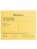 Biodance Vita Niacinamide Gel Toner Pads, Pre-Soaked Facial Toner, 60 Pieces