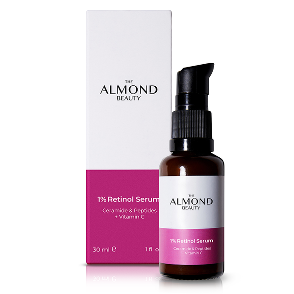 Almond Beauty Repairing Nourishing Retinol Serum Liquid Formula 30 ml