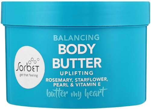 Sorbet Butter My Heart Balancing Body Butter Rich Formula Rosemary Starflower Pearl Vitamin E 400 ml