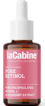 La Cabine Multiactive Pure Retinol Serum Encapsulated Retinol Blackberry Extract L-Carnosine 30ml
