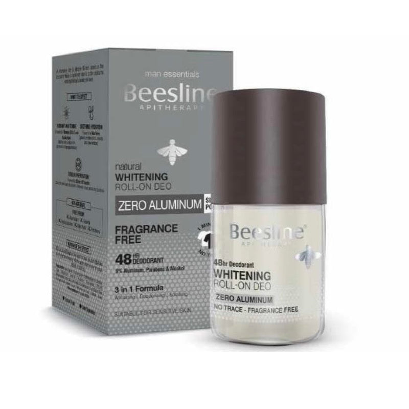 Beesline Natural Brightening Roll-On Deodorant Aluminum-Free Fragrance-Free Silver Power 50ml