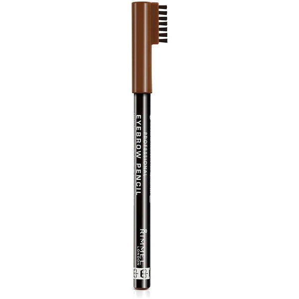 Rimmel London Professional Eyebrow Pencil Hazel Dark, Built-In Brush