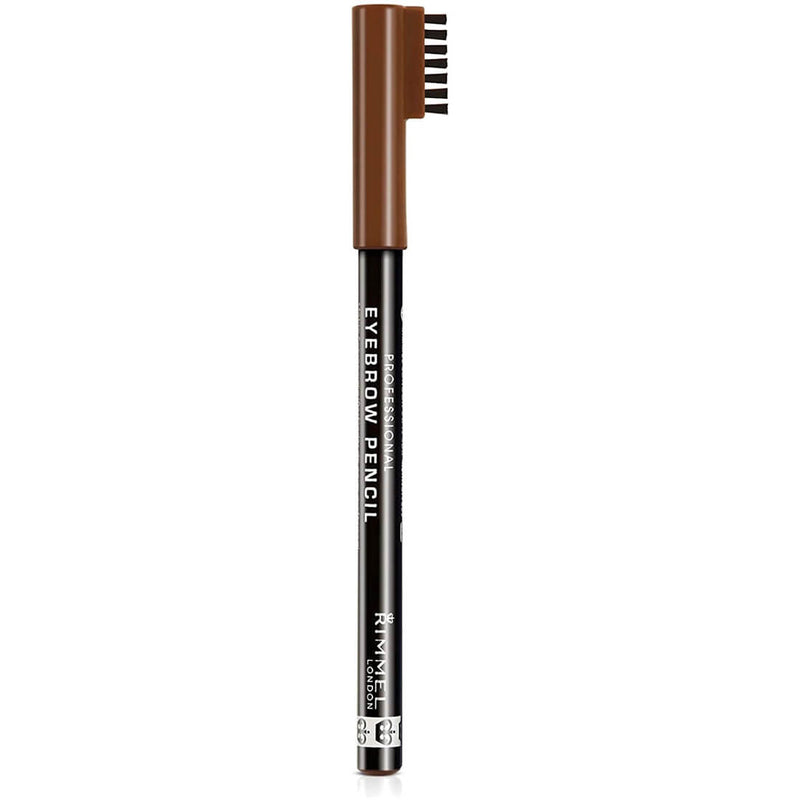Rimmel London Professional Eyebrow Pencil Hazel Dark, Built-In Brush