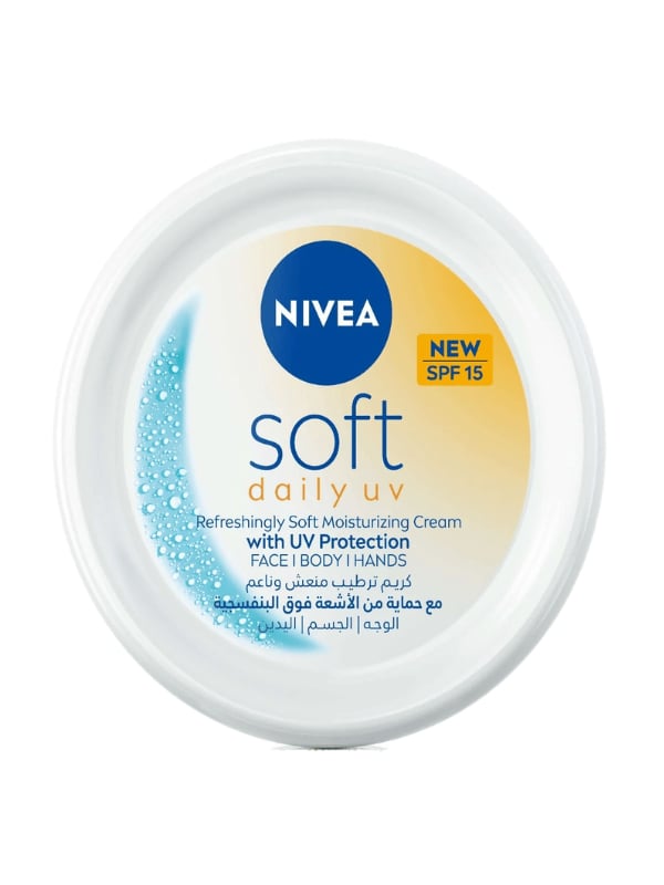 NIVEA Soft Moisturizing Cream SPF 15 Vitamin E Jojoba Oil 200ml
