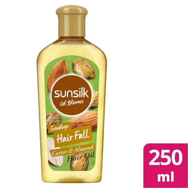 Sunsilk Castor & Almond Oil Nourishing Shampoo with NutriKeratin, 250 ml