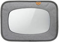 Moon Baby Back Seat Mirror, Wide-Angle Convex, 360-Degree Adjustable, Grey
