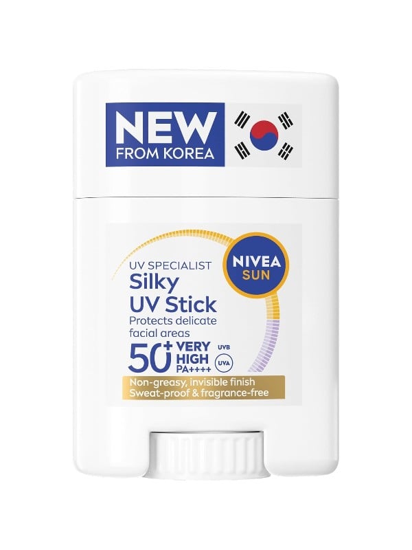 NIVEA Sun UV Face Stick Silky SPF50+ Water-Resistant Invisible Finish 15 g