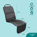 Moon Waterproof Car Seat Protector, Black Twill, Anti-Slip Universal Fit, 1 Piece