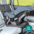 Moon Waterproof Car Seat Protector, Black Twill, Anti-Slip Universal Fit, 1 Piece